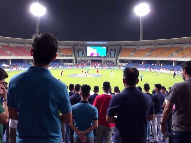 Rupnagar Runners - City vs City League 2024 Rupnagar Runners City vs City League final event showing players gathered in a Mumbai stadium watching the live stream